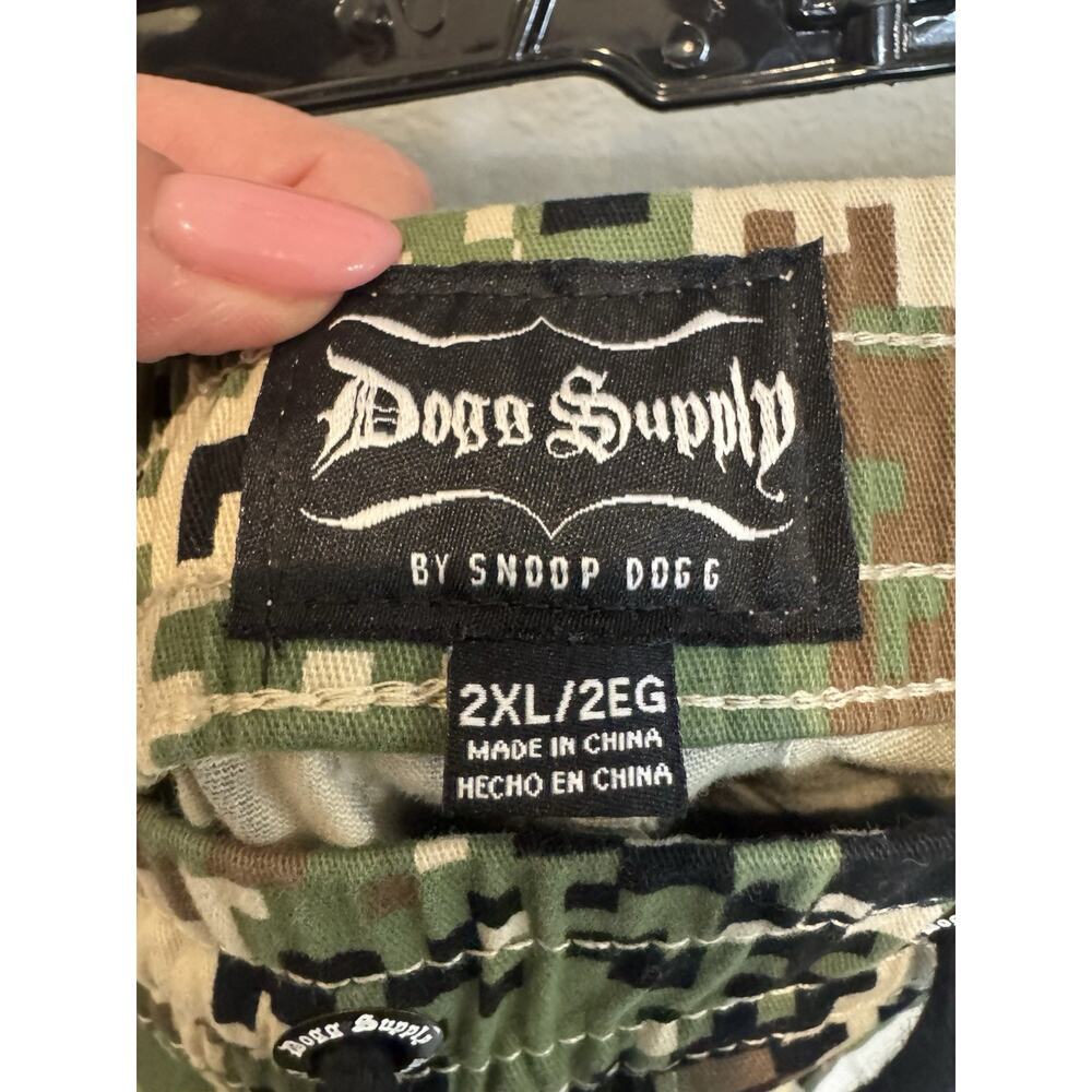 Dogg Supply Camo Short Sleeve Shirt/short– Digital Camo Button-Up Streetwear Set - Picture 5 of 7